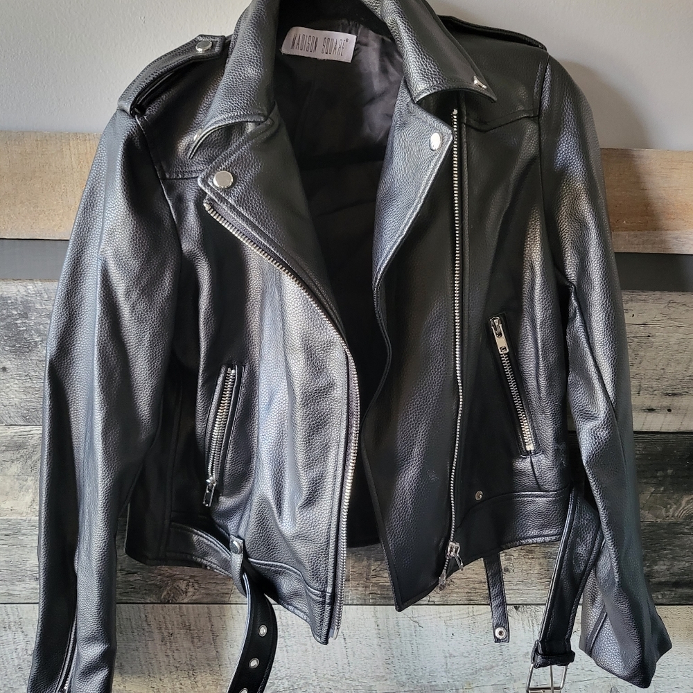 Madison square vegan leather jacket